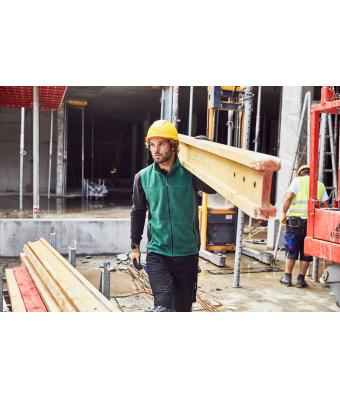 Unisex Workwear Fleece Vest - STRONG - Dark-green/black 8503