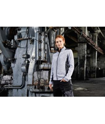 Damen Ladies' Knitted Workwear Fleece Jacket - STRONG - Navy/navy 8536