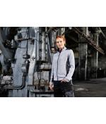 Femme Veste workwear polaire tricotée femme - STRONG - Carbone-mélange/noir 8536