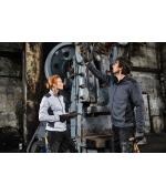 Femme Veste workwear polaire tricotée femme - STRONG - Carbone-mélange/noir 8536