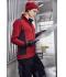 Femme Veste workwear polaire tricotée femme - STRONG - Rouge-mélange/noir 8536