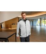 Homme Veste workwear polaire tricotée homme - STRONG - Blanc-mélange/carbone 8537