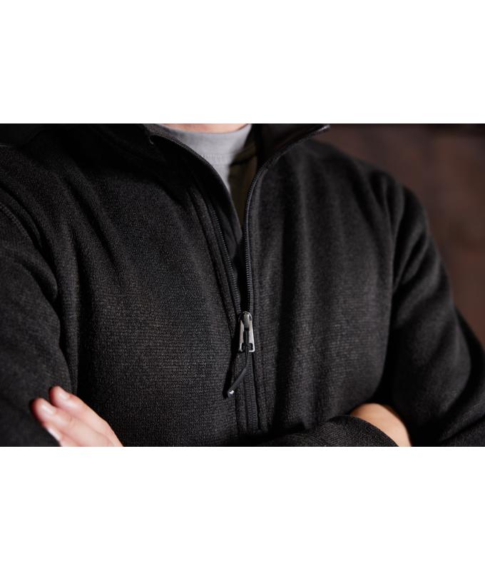 Unisex Men's Knitted Workwear Fleece Half-Zip - STRONG - Royal-melange/navy 8538