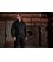 Unisex Men's Knitted Workwear Fleece Half-Zip - STRONG - Carbon-melange/zwart 8538