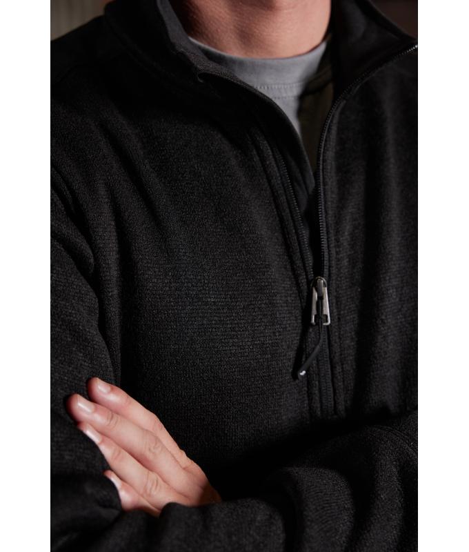Unisexe Veste workwear polaire tricoté demi-zip - STRONG - Marine/marine 8538