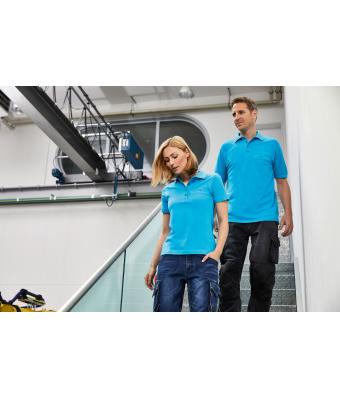 Femme Polo workwear femme avec poche poitrine Turquoise 8541