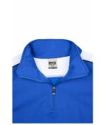 Unisex Workwear Half-Zip Sweat - COLOR - White/royal 8542