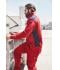 Herren Men's Workwear Sweat Jacket - COLOR - Carbon/red 8544