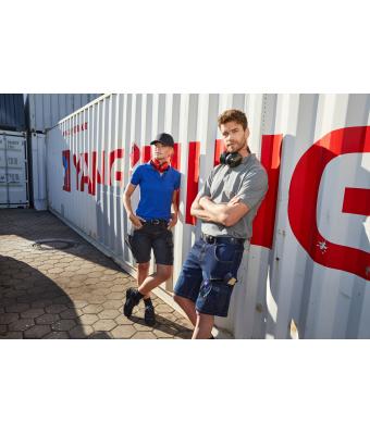 Unisex Workwear Stretch-Bermuda-Jeans Blauw-denim 10523