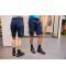 Unisex Workwear Bermudas - COLOR - Dongergroen/oranje 8545