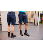 Unisex Workwear Bermudas - COLOR - Carbon/red 8545