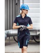 Unisex Workwear Bermudas - COLOR - Carbon/red 8545