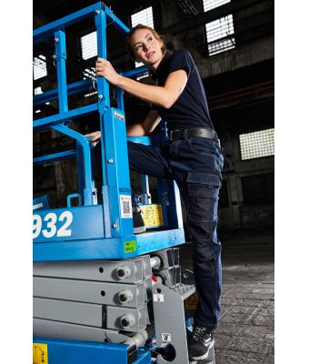 Unisex Workwear Stretch-Jeans Blauw-denim 8715