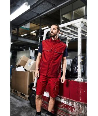 Unisex Workwear Softshell Light Vest - SOLID - Red 8721
