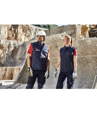 Unisex Workwear Softshell Padded Vest - SOLID - Black 8725