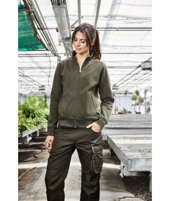 Dames Ladies' Workwear Sweat Jacket - SOLID - Carbon 8727