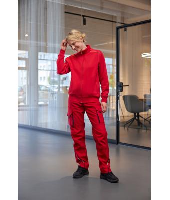 Unisexe Sweat de travail zippé - SOLID - Rouge 8728
