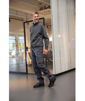 Unisex Workwear Sweat Jacket - SOLID - Black 8728