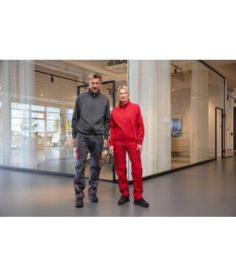 Unisex Workwear Sweat Jacket - SOLID - Red 8728