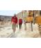 Dames Ladies' Knitted Workwear Fleece Jacket - SOLID - Rood-melange/zwart 10221