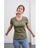 Dames Ladies' Basic-T Paars 7554