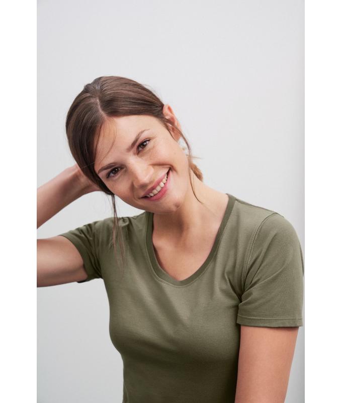 Ladies Ladies' Basic-T Tomato 7554