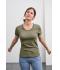 Femme T-shirt femme col rond 150g/m² Vert-citron 7554