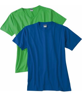 Homme T-shirt cintré col V homme Gris-chiné 7557