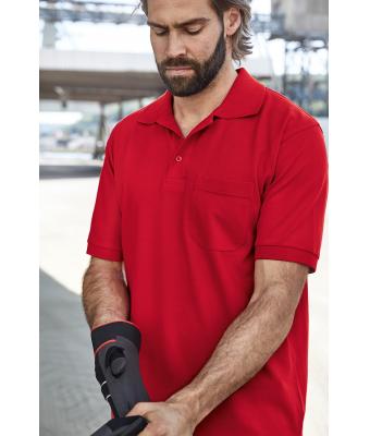 Men Men's Polo Pocket Grey-heather 7562