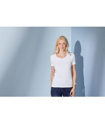 Dames Ladies' Stretch Round-T Wit 7983