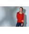 Damen Ladies' Stretch Shirt Long-Sleeved Red 7984