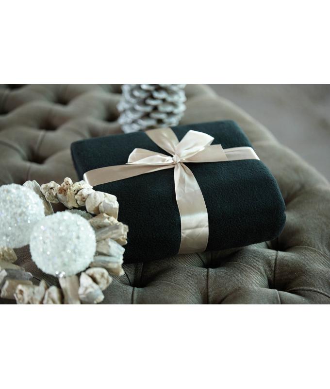 Unisex Fleece Blanket Dark-green 7566
