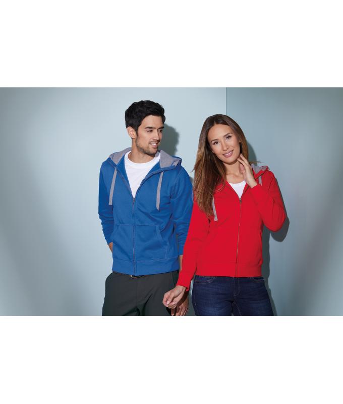 Men Men's Lifestyle Zip-Hoody Off-white/grey-heather 8082