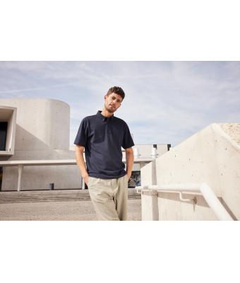 Heren Men's Plain Polo Zwart/zwart-wit 8083