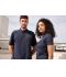 Heren Men's Plain Polo Zwart/zwart-wit 8083