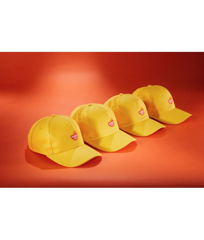 Unisex 5 Panel Promo Cap Lightly Laminated Pink 7570
