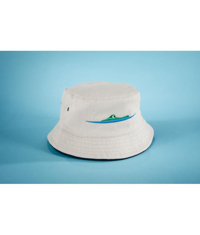 Kids Fisherman Piping Hat for Kids Dark-green/beige 7580
