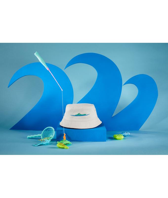 Kids Fisherman Piping Hat for Kids Dark-green/beige 7580