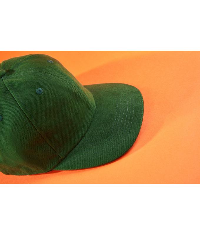 Unisexe Casquette 6 panneaux coton brossé lourd Gris-clair 7585