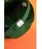 Unisexe Casquette 6 panneaux coton brossé lourd Vert-foncé 7585