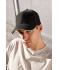 Unisexe Casquette sandwich 6 panneaux coton brossé lourd Graphite/gris clair 7590