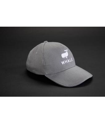 Unisexe Casquette sandwich 5 panneaux coton brossé Vert-foncé/naturel 7593