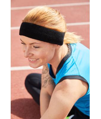 Unisex Terry Headband Black 7598