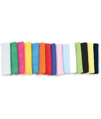 Unisex Terry Headband Zwart 7598