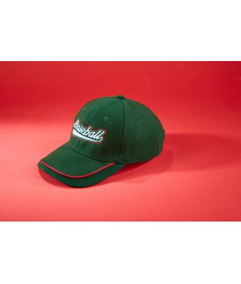 Unisex Half-Pipe Sandwich Cap Rood/wit/zwart 7603