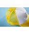 Unisex 5 Panel Polyester Mesh Cap White/neon-yellow 7622