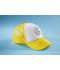 Unisex 5 Panel Polyester Mesh Cap Rood/wit 7622