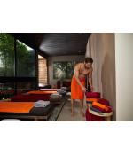 Unisexe Serviette de bain Rouge 7664