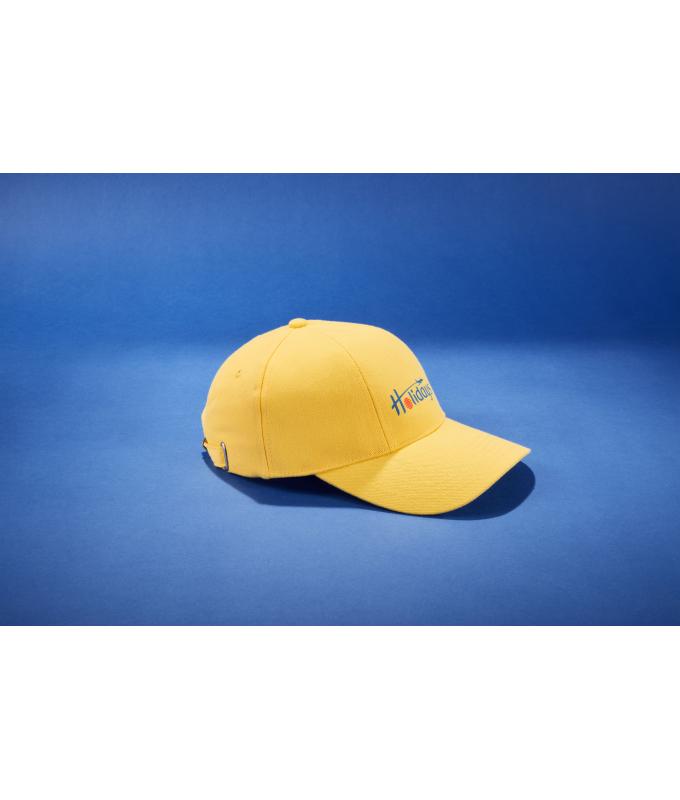 Unisex Turned 6 Panel Cap Laminated Orange 7687