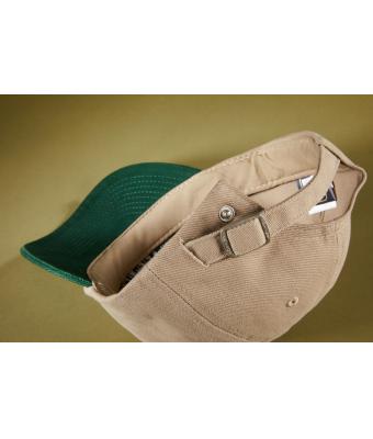 Unisex 6 Panel Raver Cap Olijf 7690